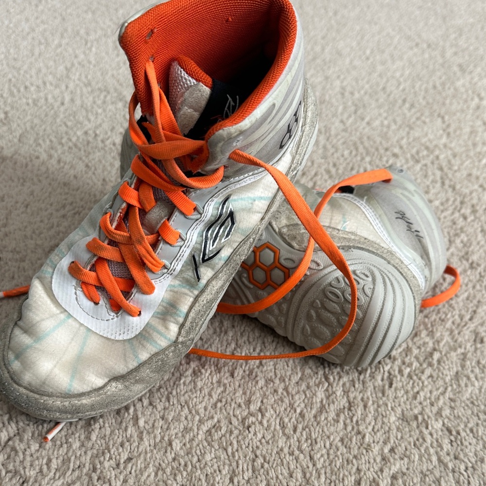 Rudis KS Infinity Yang White/Lime wrestling shoes